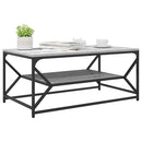 vidaXL Dohányzóasztal Szürke Sonoma 90 x 50 x 40 cm Műszaki fa és acél