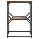 vidaXL Oldal asztal Füstölt tölgy 41 x 40 x 60 cm Műszaki fa és acél