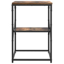 vidaXL Oldal asztal Füstölt tölgy 41 x 40 x 60 cm Műszaki fa és acél