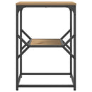 vidaXL Oldal asztal Artisan tölgy 41 x 40 x 60 cm Műszaki fa és acél