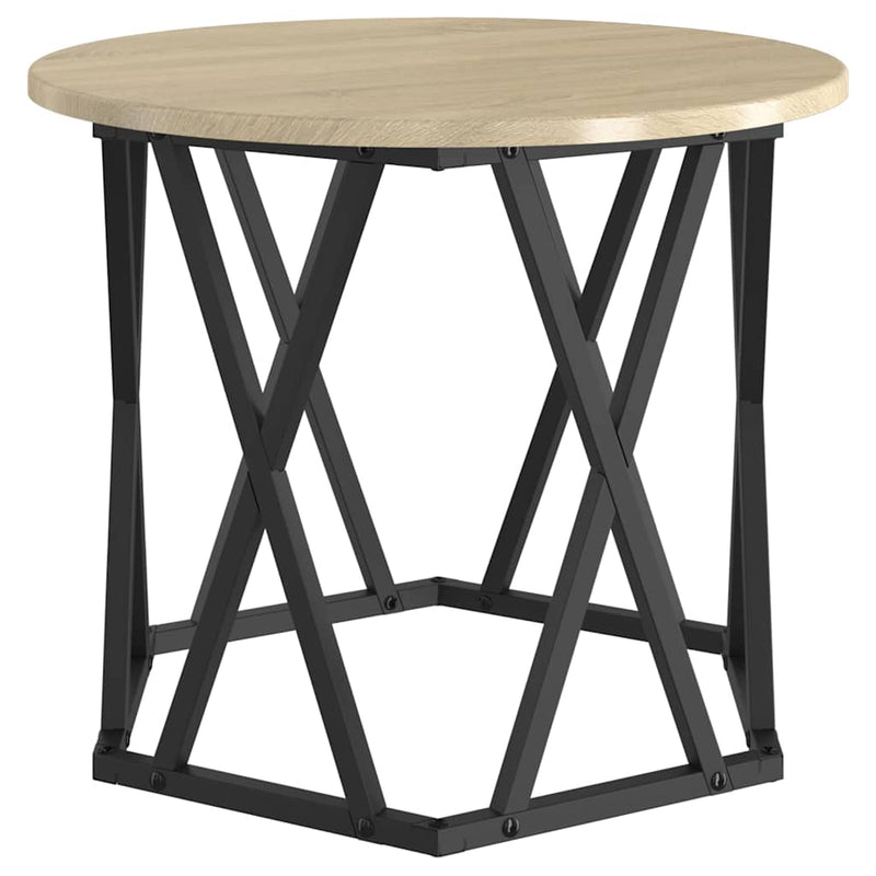 vidaXL Oldal asztal 2 pcs sonoma tölgy 50 x 50 x 40 cm