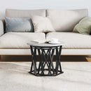 vidaXL Oldal asztal 2 pcs Szürke Sonoma Műszaki fa és acél