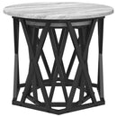 vidaXL Oldal asztal 2 pcs Szürke Sonoma Műszaki fa és acél