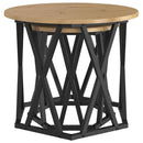 vidaXL Oldal asztal 2 pcs Artisan tölgy Műszaki fa és acél