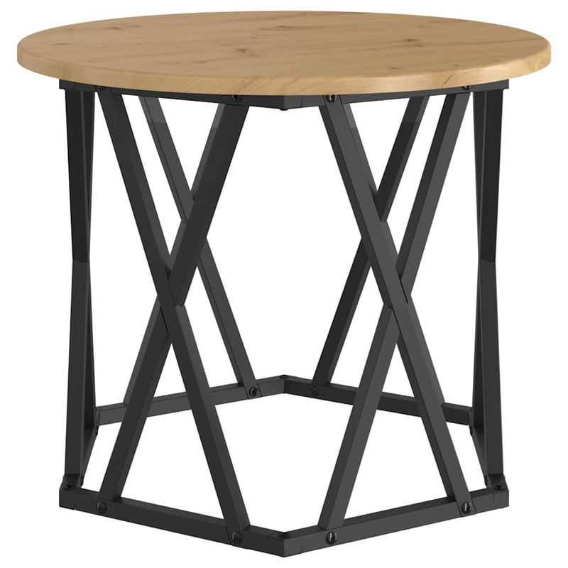 vidaXL Oldal asztal 2 pcs kézműves tölgy 50 x 50 x 40 cm