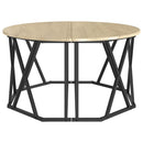 vidaXL Dohányzóasztal Sonoma tölgy 80 x 80 x 42 cm Műszaki fa és acél