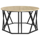 vidaXL Dohányzóasztal Sonoma tölgy 80 x 80 x 42 cm Műszaki fa és acél