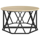 vidaXL Dohányzóasztal Sonoma tölgy 80 x 80 x 42 cm Műszaki fa és acél