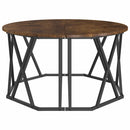 vidaXL Dohányzóasztal Füstölt tölgy 80 x 80 x 42 cm Műszaki fa és acél