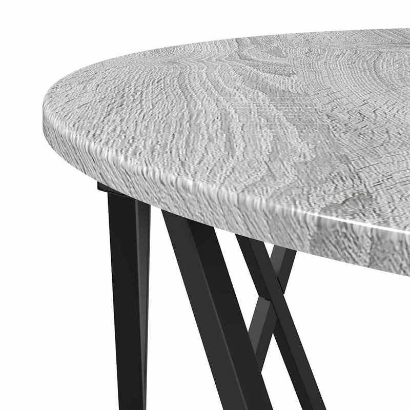 vidaXL Dohányzóasztal Szürke sonoma 80 x 80 x 42 cm Műszaki fa és acél