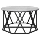 vidaXL Dohányzóasztal Szürke Sonoma 80 x 80 x 42 cm Műszaki fa és acél