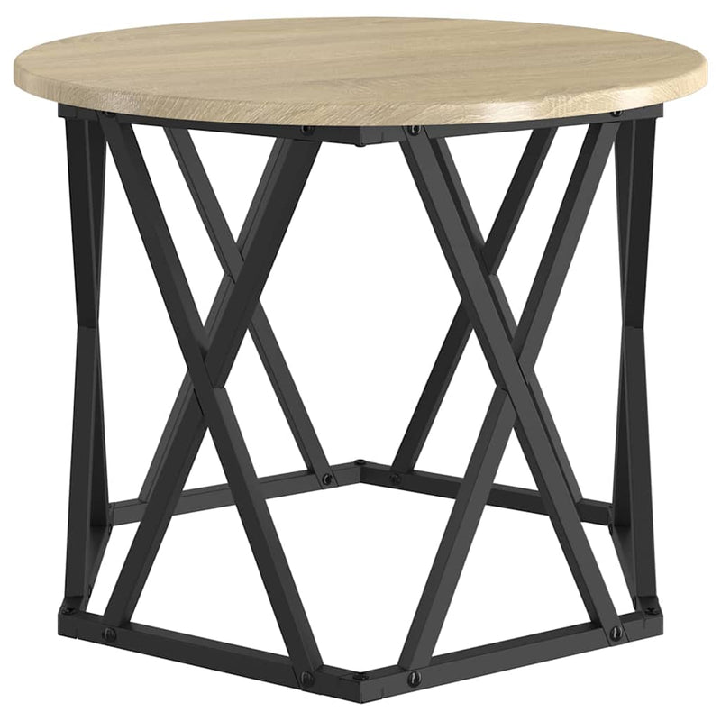 vidaXL Fészek oldalsó asztal 3 pcs sonoma tölgy 53 x 53 x 40 cm