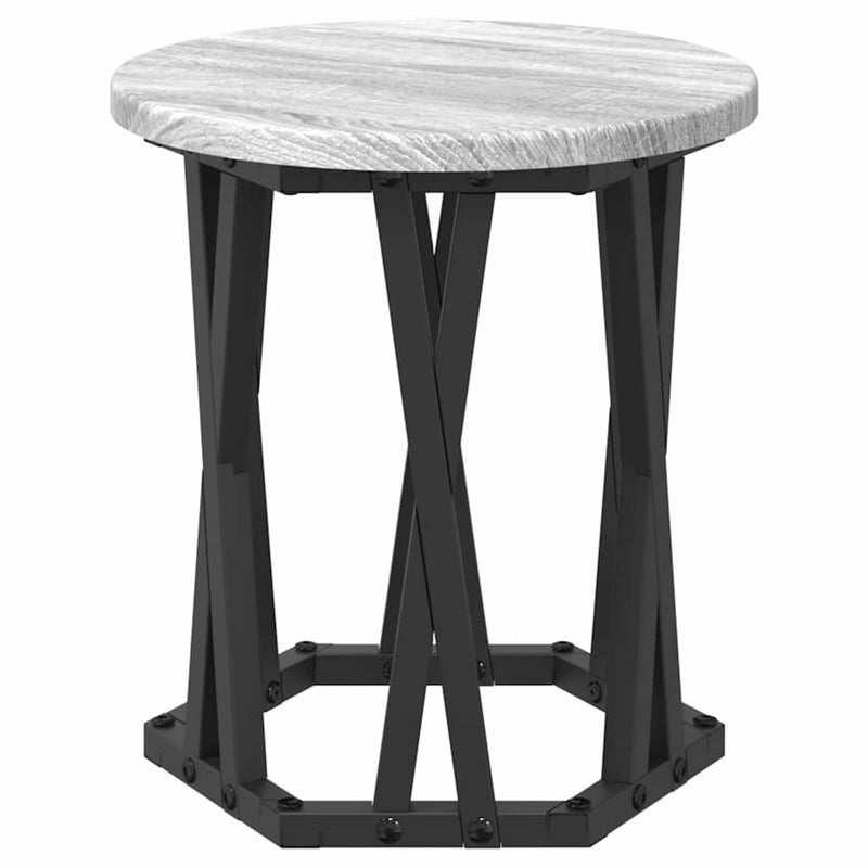 vidaXL Fészek oldalsó asztal 3 pcs Szürke sonoma 53 x 53 x 40 cm