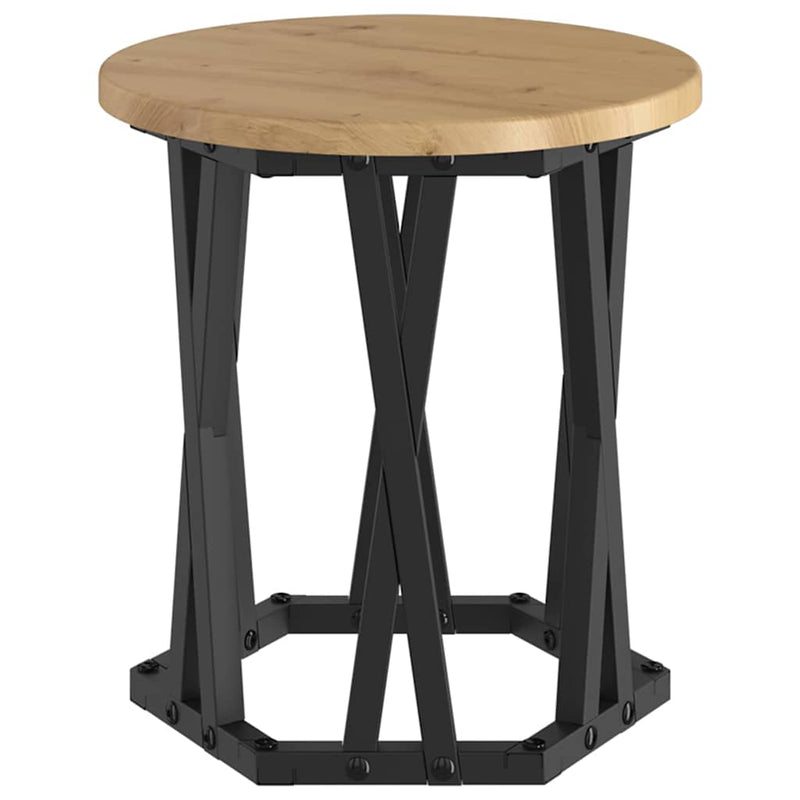 vidaXL Fészek oldalsó asztal 3 pcs kézműves tölgy 53 x 53 x 40 cm