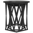 vidaXL Dohányzóasztal 2 pcs Fekete tölgy Műszaki fa és acél