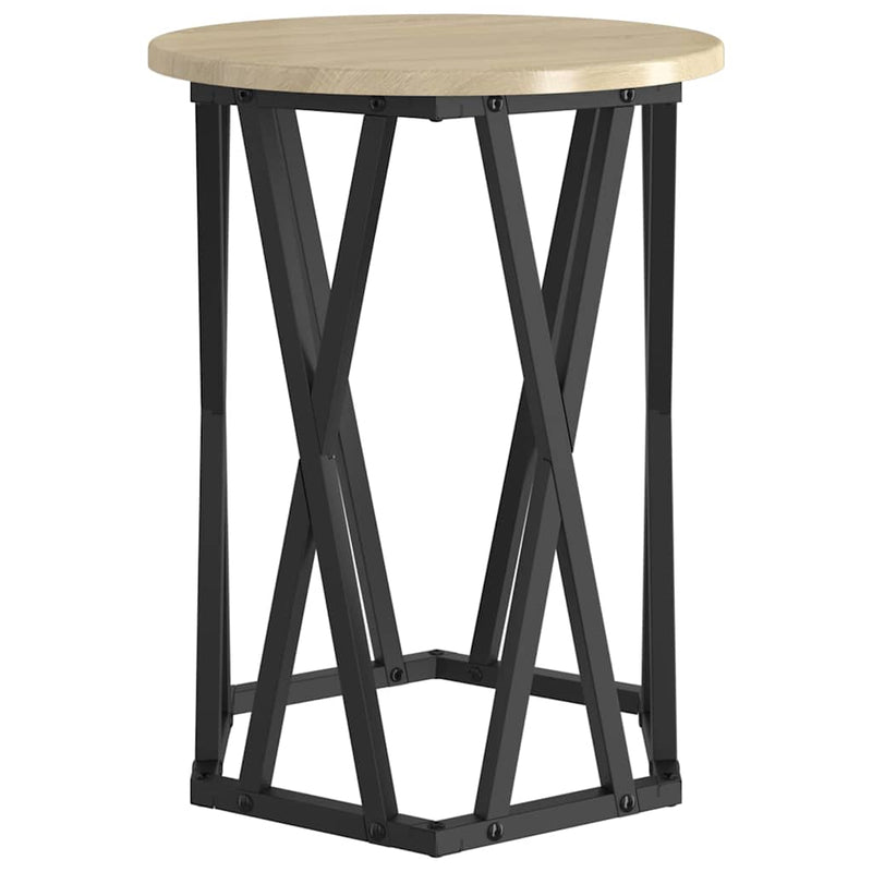 vidaXL Dohányzóasztal 2 pcs sonoma tölgy 50 x 50 x 50 cm