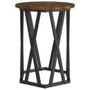 vidaXL Dohányzóasztal 2 pcs Füstölt tölgy Műszaki fa és acél