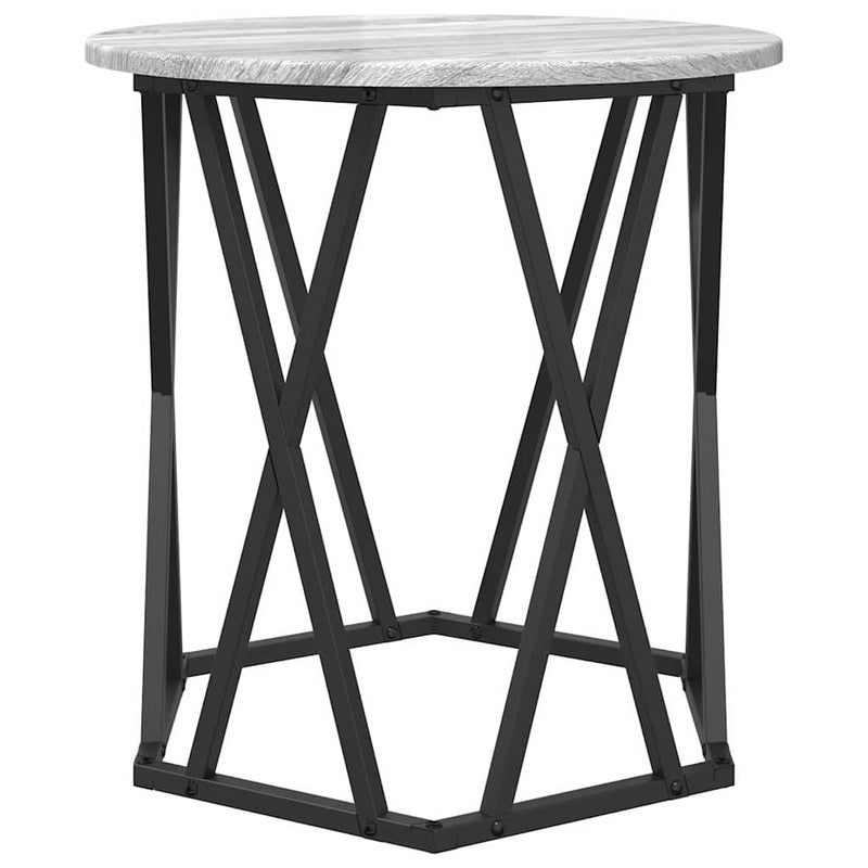 vidaXL Dohányzóasztal 2 pcs Szürke sonoma 50 x 50 x 50 cm