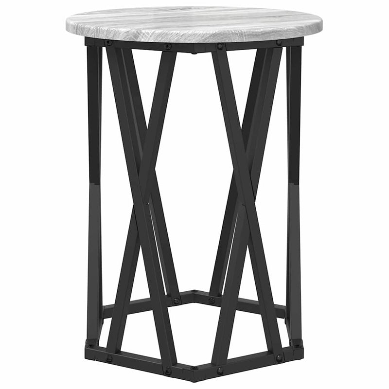 vidaXL Dohányzóasztal 2 pcs Szürke sonoma 50 x 50 x 50 cm