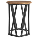 vidaXL Dohányzóasztal 2 pcs Öreg fa Műszaki fa és acél