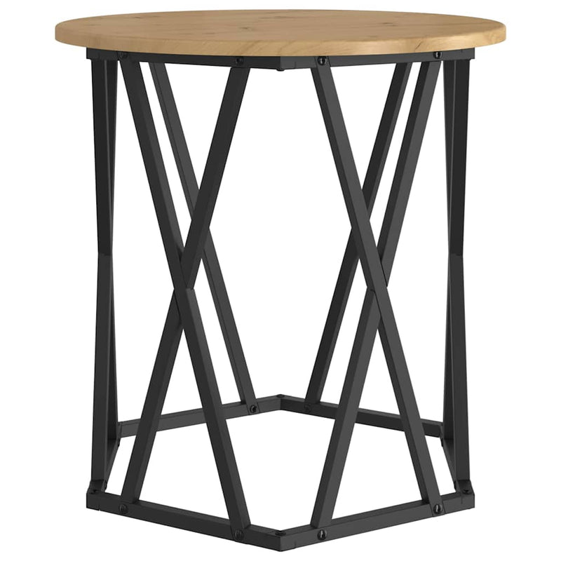 vidaXL Dohányzóasztal 2 pcs kézműves tölgy 50 x 50 x 50 cm