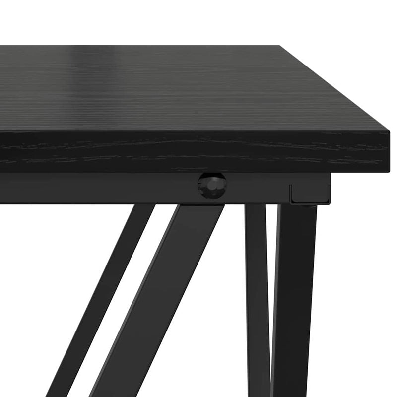 vidaXL Kisasztal készlet 2 pcs Musta tammi 50 x 50 x 40 cm