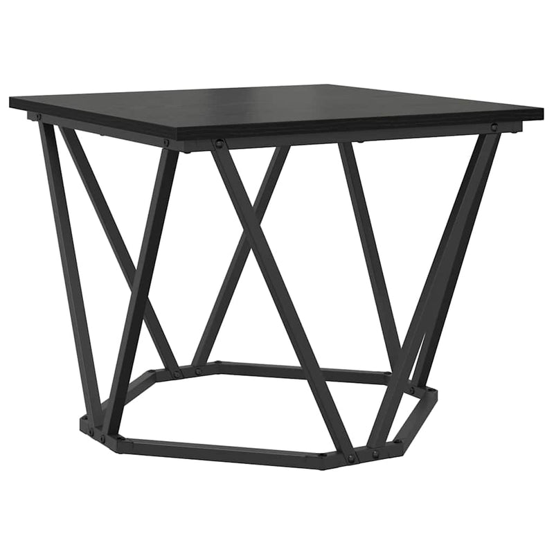 vidaXL Kisasztal készlet 2 pcs Musta tammi 50 x 50 x 40 cm