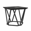 vidaXL Kisasztal készlet 2 pcs Musta tammi 50 x 50 x 40 cm