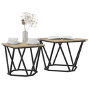 vidaXL Kisasztal készlet 2 pcs Sonoma tölgy Műszaki fa és acél