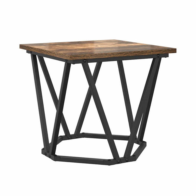 vidaXL Kisasztal készlet 2 pcs Füstölt tölgy 50 x 50 x 40 cm
