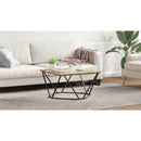 vidaXL Dohányzóasztal Sonoma tölgy 80 x 80 x 45 cm Műszaki fa és acél