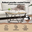 vidaXL Dohányzóasztal Sonoma tölgy 80 x 80 x 45 cm Műszaki fa és acél