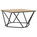vidaXL Dohányzóasztal Sonoma tölgy 80 x 80 x 45 cm Műszaki fa és acél