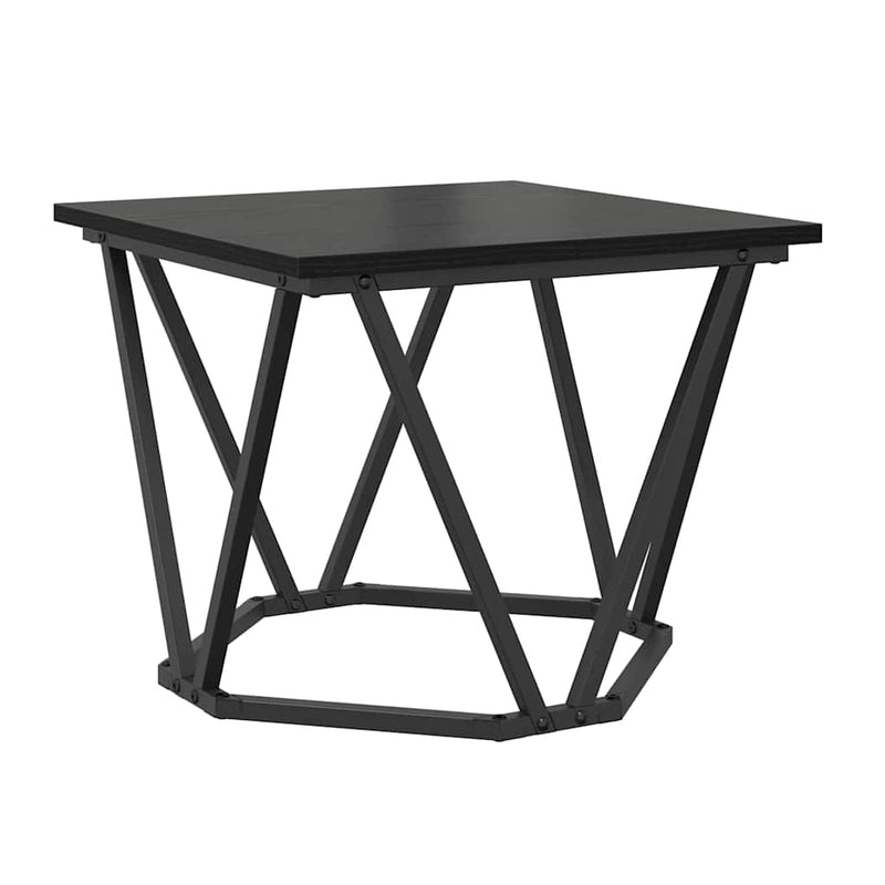 vidaXL Dohányzóasztal 3 pcs Musta tammi 50 x 50 x 40 cm