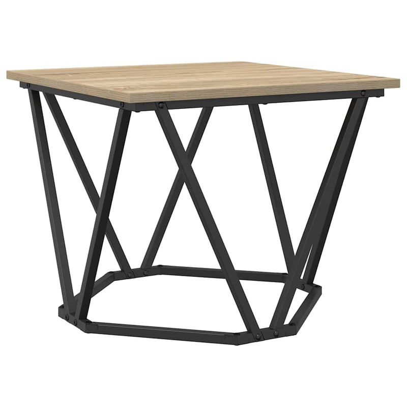 vidaXL Dohányzóasztal 3 pcs sonoma tölgy 50 x 50 x 40 cm