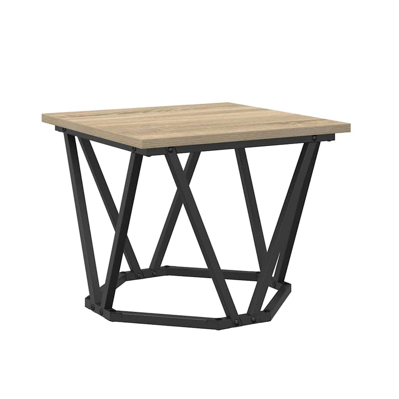 vidaXL Dohányzóasztal 3 pcs sonoma tölgy 50 x 50 x 40 cm
