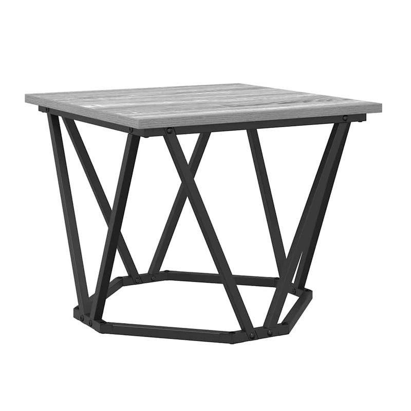 vidaXL Dohányzóasztal 3 pcs Szürke sonoma 50 x 50 x 40 cm