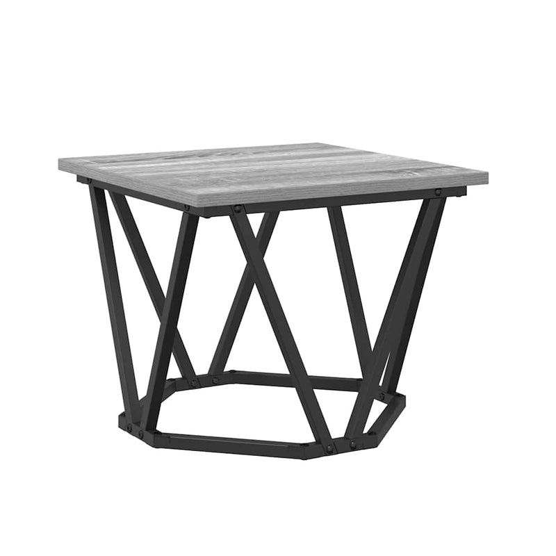 vidaXL Dohányzóasztal 3 pcs Szürke sonoma 50 x 50 x 40 cm