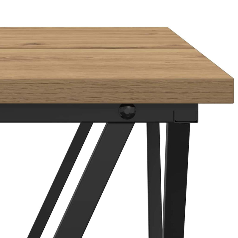 vidaXL Dohányzóasztal 3 pcs kézműves tölgy 50 x 50 x 40 cm
