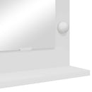 vidaXL Toalett Tükör tükörrel Fehér 60 x 55 x 18 cm Üveg és mérnöki fa