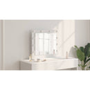 vidaXL Toalett Tükör tükörrel Fehér 60 x 55 x 18 cm Üveg és mérnöki fa