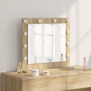 vidaXL Toalett Tükör Sonoma tölgy 60 x 55 x 18 cm Üveg és mérnöki fa