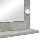 vidaXL Toalett Tükör Beton Szürke 60 x 55 x 18 cm Üveg és mérnöki fa