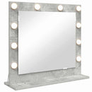 vidaXL Toalett Tükör Beton Szürke 60 x 55 x 18 cm Üveg és mérnöki fa