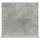 vidaXL Toalett Tükör Beton Szürke 60 x 55 x 18 cm Üveg és mérnöki fa