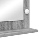 vidaXL Toalett Tükör Szürke Sonoma 60 x 55 x 18 cm Üveg és mérnöki fa