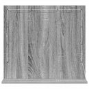vidaXL Toalett Tükör Szürke Sonoma 60 x 55 x 18 cm Üveg és mérnöki fa