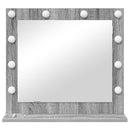 vidaXL Toalett Tükör Szürke Sonoma 60 x 55 x 18 cm Üveg és mérnöki fa