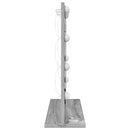 vidaXL Toalett Tükör Szürke Sonoma 60 x 55 x 18 cm Üveg és mérnöki fa