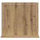 vidaXL Toalett Tükör Artisan tölgy 60 x 55 x 18 cm Üveg és mérnöki fa